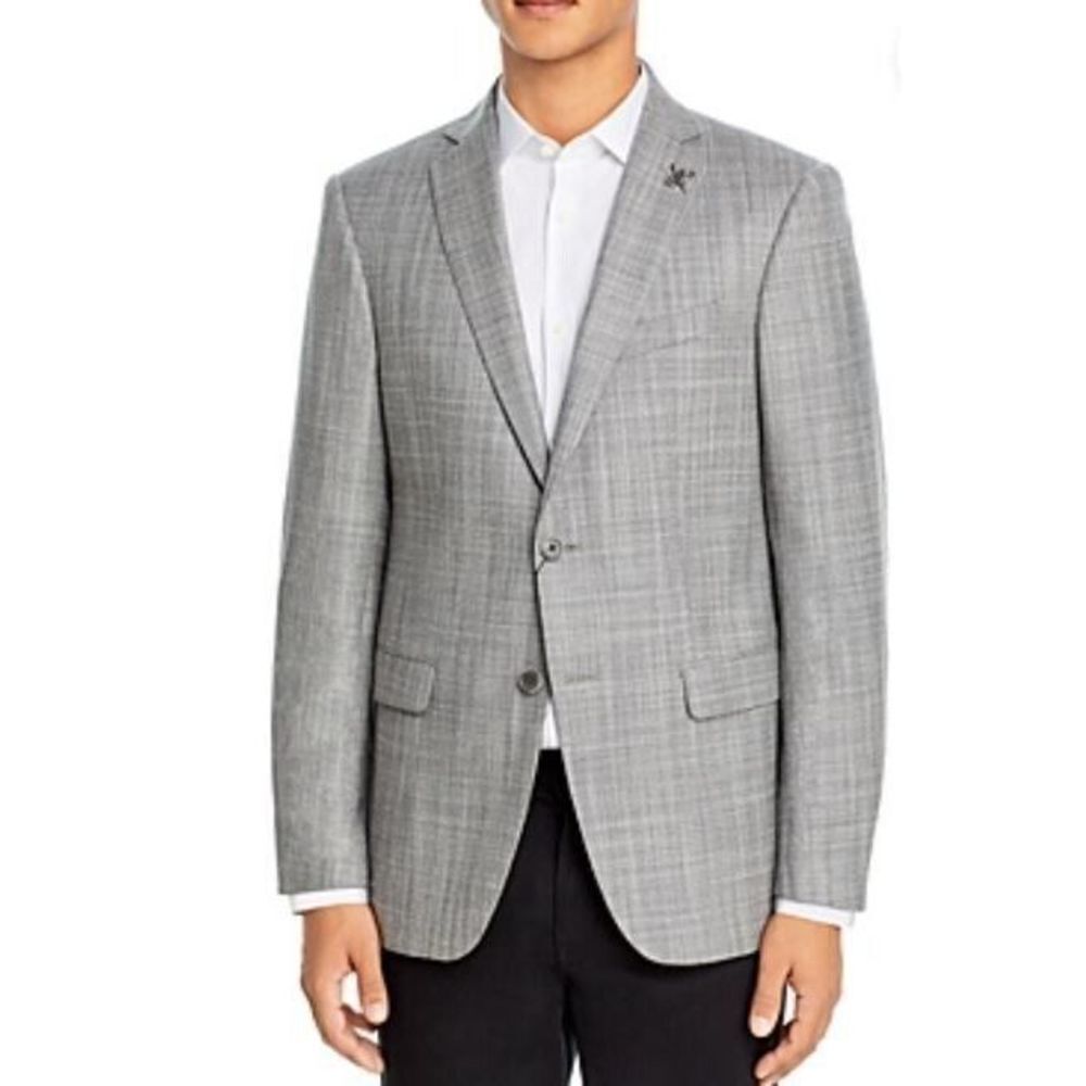 John Varvatos Star USA Blecker Basketweave Slim Fit Jacket Sport Coat 46 R 46R